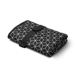 Toolik Baby Diaper Changing Pad, Portable and Foldable Large Waterproof Mat, Black with 3D Cube